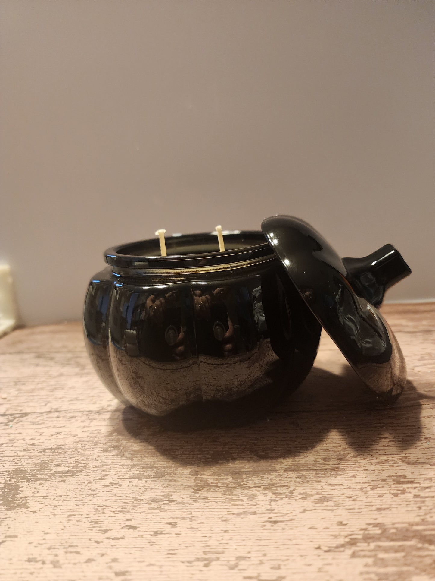 Black Pumpkin Jar Candle | Hand-Poured Coconut Soy Wax | Autumn Orchard Scent | Fall Candle | Halloween Decor | Seasonal Gift