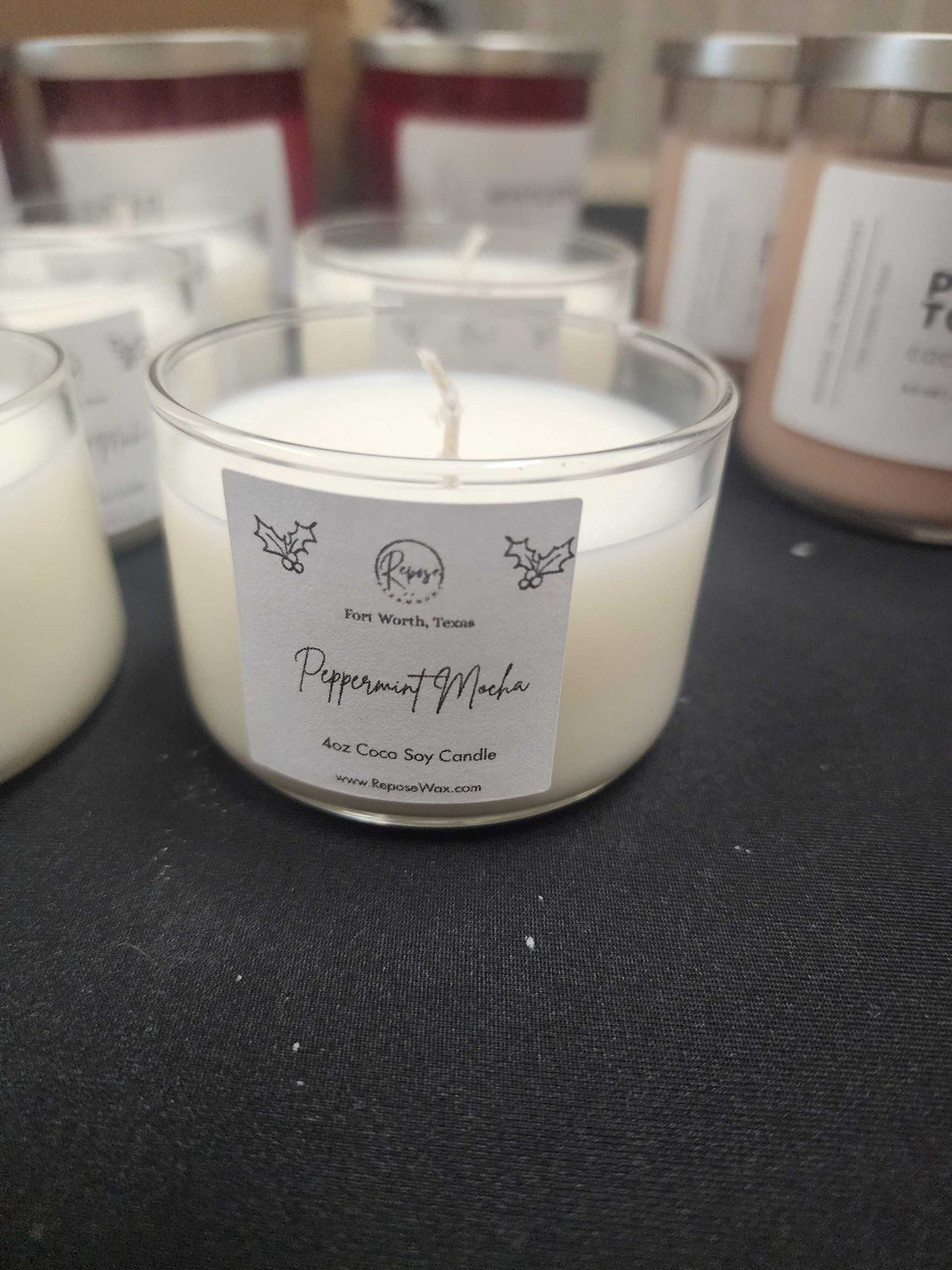 Peppermint Mocha Mini Candles